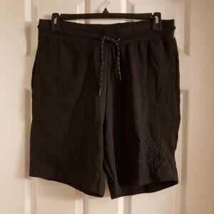 Aeropostale Aero 87 Men's Black Sleepwear Running Shorts XL Pockets Please Read